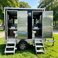 Cabine de toilettes industrielle conteneurisée à assemblage rapide, WC public mobile, unité d'assainissement extérieure écologique pour parc municipal