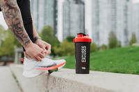 Bouteille Shaker de Protéines Vide en Plastique sans BPA avec Balle Mélangeuse, Logo Personnalisé, pour Gym, Fitness, Sport – Vente en Gros