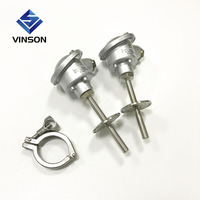 Sonda RTD WZP SS304 SUS310S PT100 PT1000 con Termowell para Sensor de Temperatura