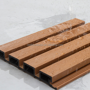 Revêtement mural en bois écologique, panneau mural WPC, panneaux de bardage de haute qualité, élégants, résistants à l'<span class=keywords><strong>humidité</strong></span>, revêtement mural moderne - Product Image 1