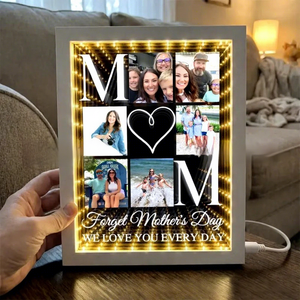 Espejo con Luz <span class=keywords><strong>de</strong></span> Cielo Estrellado, Regalo Creativo para el Día <span class=keywords><strong>de</strong></span> la Madre, Espejo con Foto y Letras, Lámpara <span class=keywords><strong>de</strong></span> Espejo con Efecto <span class=keywords><strong>Abismo</strong></span> Luminoso, Decoración para el Hogar - Product Image 1