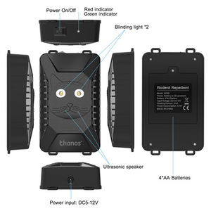 Repelente Ultrasónico Sólido <span class=keywords><strong>para</strong></span> <span class=keywords><strong>Ratas</strong></span>, Protección del Motor del Vehículo, Luces Intermitentes, Repelente Efectivo <span class=keywords><strong>para</strong></span> Martas, Roedores y Ratones - Product Image 2