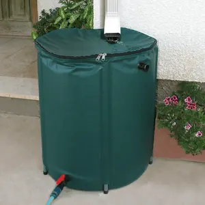 Different Size Water Barrels Portable Stored foldable Drainable rain barrel China Factory with high quality