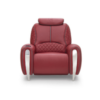 Ensemble de cinéma audiovisuel de luxe léger haut de gamme canapé de cinéma maison pour Villa siège de visualisation en cuir électrique avec remplissage en éponge