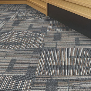 Chất lượng tốt sang trọng pha trộn Nylon OEM thương mại sàn gạch Thảm 50x50cm Hình Vuông văn phòng thảm - Product Image 2