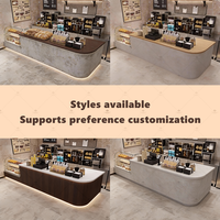 Comptoir à café personnalisé simple pour magasin, amélioration de la maison, achat en gros, café, directement de l'usine