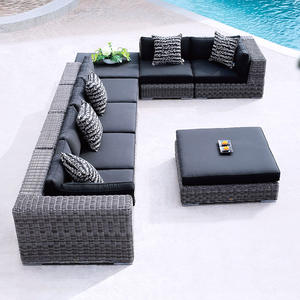 Meubles <span class=keywords><strong>de</strong></span> <span class=keywords><strong>jardin</strong></span> modernes OEM, ensemble canapé d'extérieur en forme <span class=keywords><strong>de</strong></span> L, canapés <span class=keywords><strong>de</strong></span> <span class=keywords><strong>jardin</strong></span> en rotin pour le <span class=keywords><strong>salon</strong></span> - Product Image 2