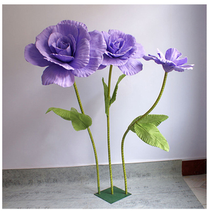 Grandes fleurs murales en mousse géantes pour la décoration de la route de mariage - Product Image 4