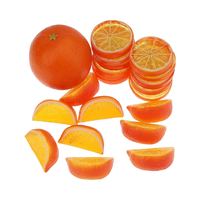 Realistische Simulatie Oranje Plakjes Blokken Set Kunstmatige Faux Sinaasappelen Voor Home Decor Bruiloft Rekwisieten Plastic Ambachten