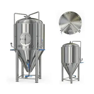 Beer Fermentation Tank 1500 Litre Tapered Shaped Can Fermentation Tank Beer