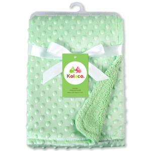 Couverture bébé en polaire courte matelassée, style bonnet bulle, pour automne-hiver, en polaire d'agneau pressée, pour climatisation, décontractée - Product Image 4