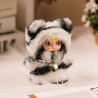 Série Baby Three Yumi Meow Too Wonderful for Words : Boîte mystère en peluche, adorable poupée chaton, pendentif de sac à dos, porte-clés, jouet surprise