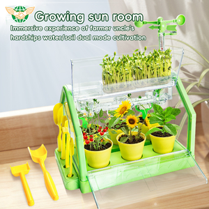 ของเล่นวิทยาศาสตร์ยอดนิยม ชุดทดลองเพาะปลูกพืช ของเล่น STEM สร้างเขาวงกตปลูกต้นไม้ ชุด DIY ตรวจสอบปริมาณน้ำฝน สถานีตรวจอากาศ - Product Image 5