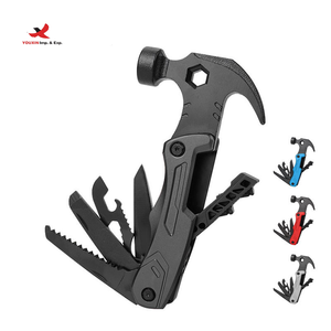 Outil multifonction 10 en 1 en aluminium, clé, marteau, couteau, tournevis, lames pour le camping en plein air, la survie, GZ RTS, commande en gros mixte - Product Image 1