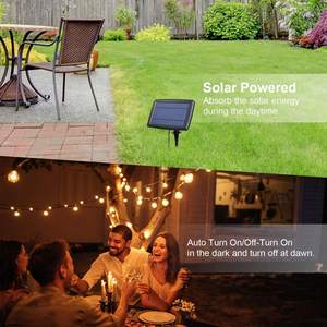 <span class=keywords><strong>Guirlande</strong></span> lumineuse LED <span class=keywords><strong>solaire</strong></span> avec ampoule G40 IP65 pour jardin, cour, extérieur, décoration de vacances, <span class=keywords><strong>guirlande</strong></span> élégante pour décorations de vacances - Product Image 6