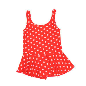 Maillot de bain une pièce Baiya pour filles, à pois et à carreaux, doux, pour enfants de 5 à 11 ans, style vacances à la plage - Product Image 3