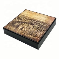 Boîte cadeau en bois pour ramadan, 24 pièces, luxueuse, design personnalisé, vente en gros, coffret pour chocolat, date, ramadan