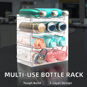 Casier à vin amovible Offre Spéciale pour garde-manger de cuisine armoire en plastique bouteille d'eau réfrigérateur organisateur pour armoires et <span class=keywords><strong>casiers</strong></span> - Product Image 2