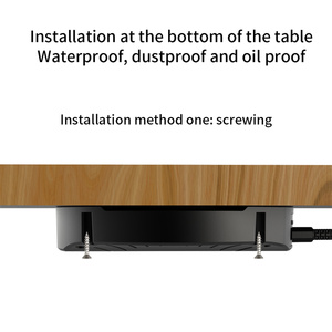 Table de charge sans fil cachée la plus vendue pour mobilier de bureau <span class=keywords><strong>Chargeur</strong></span> à <span class=keywords><strong>distance</strong></span> sans fil 15-30mm <span class=keywords><strong>Chargeur</strong></span> de bureau intégré - Product Image 3