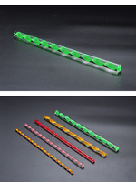 Signe à ressort fluorescent fileté grand acrylique extrudé tiges de torsion tige carrée en verre couleur claire