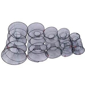 Piège à crabe appât homard écrevisse crevettes Portable plié coulé filet pliable pièges à pêche filets - Product Image 2