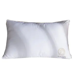 Manufacturers wholesale five star hotel white goose hair pillow silkworm silk washable white 3-layer pillow