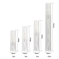 Échantillons les moins chers : Mini flacons pulvérisateurs en verre transparent vides à col baïonnette, 2ml, 3ml, 5ml, 10ml, pour parfum
