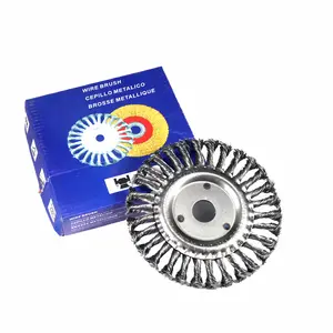 Wholesale High Quality Bevel Steel Wire Wheels Copper Plated Polishing Wheel Brush