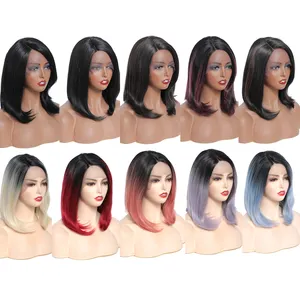 X-TRESS In Stock Short Straight Synthetic Wig With Lace Front Heat Resistant Synthetic Hair Beautiful Hair Wig Natural Style Wig