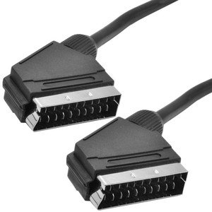 Câble audio et vidéo SCART mâle-mâle, norme européenne, nickelé, 21 broches, modèle tête de balai, 205 - Product Image 4