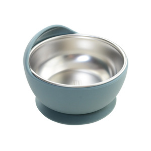 Vente en gros de bol écologique pour chat, nouvelle boîte en silicone en acier inoxydable, motif solide, fournitures de protection pour animaux de compagnie pour l'alimentation à l'extérieur - Product Image 6