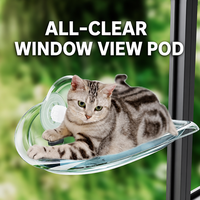 Hamac mural portable pour chat avec ventouses – Lit suspendu toutes saisons pour animaux de compagnie