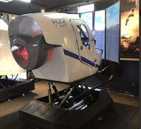 Cockpit de vol d'hélicoptère R22/R44 Simulateur d'hélicoptère R22/R44