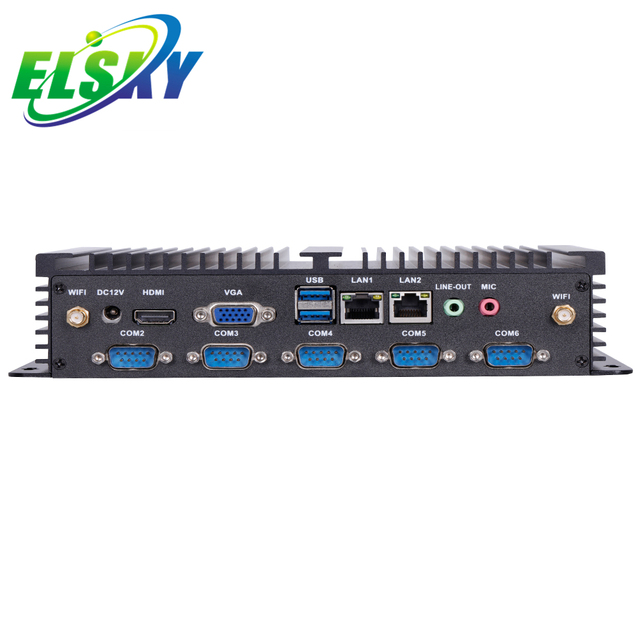 ELSKY Industrial Celeron Mini Pc With Parallel Port I5-6200U 2*SO-DDR3 I5 Mini PC HD-MI VGA LVDS J4125 Mini Pc