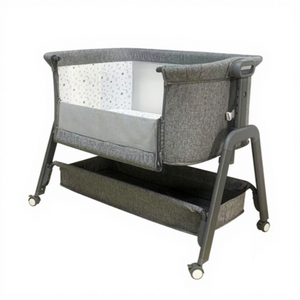 <span class=keywords><strong>Cuna</strong></span> 3 en 1 para Bebé, <span class=keywords><strong>Cuna</strong></span> Colecho con Colchón Cómodo, Ruedas, 5 Alturas Ajustables, Plegado Fácil, <span class=keywords><strong>Cuna</strong></span> Portátil para Recién Nacidos, Dormitorio, Hospital - Product Image 2