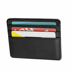 Porte-cartes de crédit fin et moderne en cuir PU, unisexe, avec logo, pour affaires, étui de luxe, cadeaux promotionnels personnalisés - Product Image 6