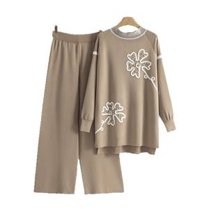 Ensemble <span class=keywords><strong>de</strong></span> vêtements pour femmes <span class=keywords><strong>de</strong></span> style occidental, nouveau style décontracté printemps-automne, ample, long, anti-rides, à fleurs, 0965 - Product Image 5