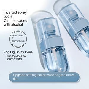 Pulverizador de bomba PETG portátil de 30/50/100ml, niebla ultrafina para uso cosmético, botella de plástico vacía, acabado mate, opción de logotipo personalizado - Product Image 2