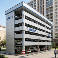 Peralatan Parkir Mobil Tabitha Multilevel Lift Slide Puzzle Bersertifikasi CE Sistem Otomatis
