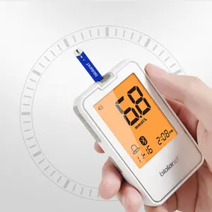 Mesin Pengukur Glukosa Pintar, Monitor Gula Darah Nirkabel Layar LCD Akurasi Tinggi