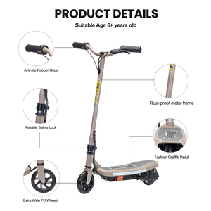 Scooter Eléctrico para Niños de <span class=keywords><strong>6</strong></span>+ <span class=keywords><strong>Años</strong></span> con Batería de Plomo-Ácido de 24V 4.5Ah (Marca JIAGE con Certificación UL) para Deportes al Aire Libre - Product Image 5