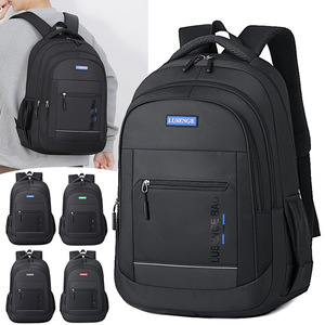 Lusenge <b>Backpack</b> Large Capacity 15 Inch Laptop Bag For Students Business Travel Commuter School Use <b>Black</b> Green Royal Blue Red - Product Image 1