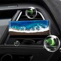 Clip diffuseur de parfum pour grille d'aération de voiture en résine avec membrane olfactive à huile essentielle remplaçable