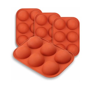 Molde de silicona semiesfera <span class=keywords><strong>para</strong></span> hornear, bomba de Chocolate caliente, tarta, gelatina, domo, Mousse, 4 paquetes - Product Image 1