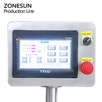 ZONESUN ZS-FAL180Z8 automatique 4 têtes pompe à Piston savon liquide voiture shampooing cire remplissage capsulage étiquetage Machine ligne de Production
