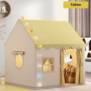 Tenda da gioco per bambini da interno, a strato singolo, a forma quadrata, idea regalo di Natale per ragazze e ragazzi, decorazione per feste, traspirante e impermeabile - Product Image 1