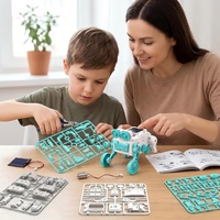 Kit de Construcción de Robot Solar Educativo 16 en 1, Experimento Científico STEM, Ensamblaje DIY, Juguete de Construcción Robótica Alimentado por Luz Solar