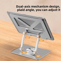 Support de tablette pliable à double réglage, support stable pour tablette de bureau, accessoires pour tablettes et téléphones mobiles