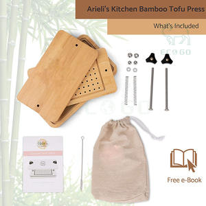 Prensa de tofu de madera ecológica, prensa de tofu de bambú para cocina, drena fácilmente el agua del tofu firme - Product Image 3