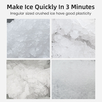 Machine à glace en flocons granulaires avec compresseur, haute production, refroidie par eau, usage commercial, économie d'énergie, machine à glace automatique